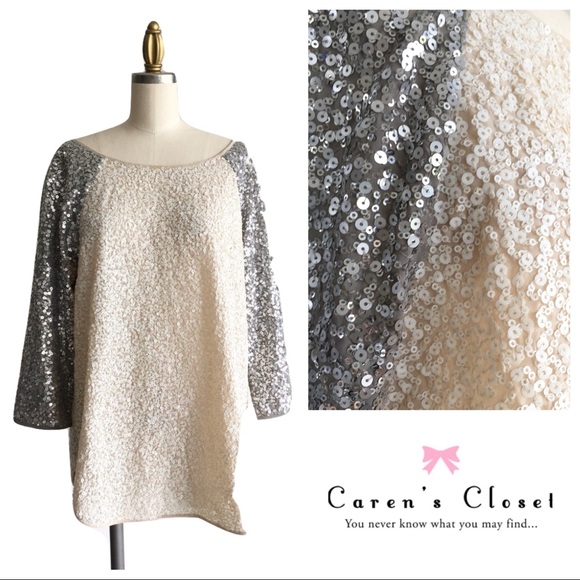 Fabulous Calypso St Barth Sequin Baseball Tee Shirt
Tunic Top - Picture 3 of 5